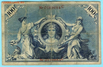 Германия 100 марок 1898 и 1903 года. Оценка - 769