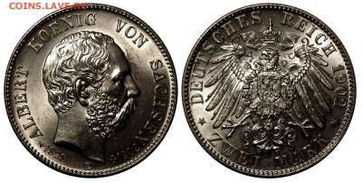 Германия, Саксония 2 марки 1902г, Альберт,траурная - DSC_3392.JPG