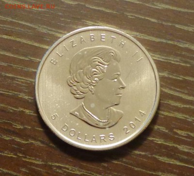 КАНАДА - 5 долларов САПСАН 2014 до 17.11, 22.00 - Канада орел-1