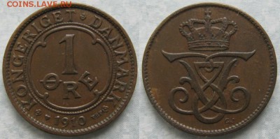 Дания 1 эре 1910: до 16-11-17 в 22:00 - Дания 1 эре 1910    174-ак11-3787