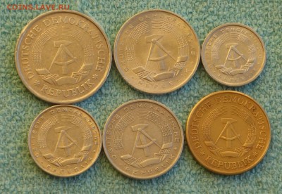 1,5,10 пфенниг ГДР(1972-1985г.) , AU , до 12.11.17г. - ddr6