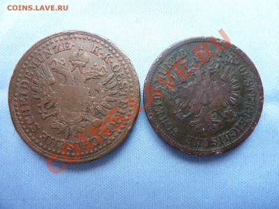 Австрия 3 крейцера -1851г. и 4 крейцера-1861г. предпродажная - MEMO0002.JPG