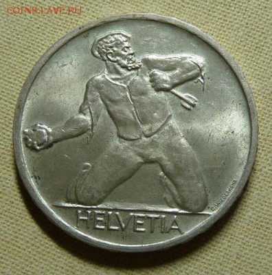 Швейцария, 5 франков 1944, до 22.00 17.11. - P1170946.JPG