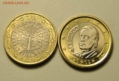 1 евро 1999, 2002 Испания, Франция до 13.11.2017 в 22:15 - DSC_1831.JPG