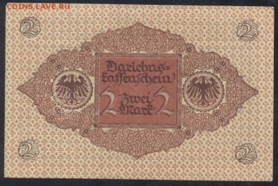 Германия  2 марки 1920 г. 15.11.17 г. 22 -00 МСК. - 2 м. 1920 1