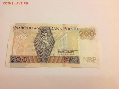 Польша 200 злотых, 2015г. ( пресс ) - 3 (4)