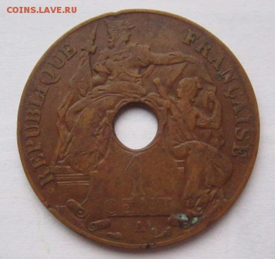 Индокитай 1 цент 1931г  ,Франция 10 сантимов 1905г - 2.JPG