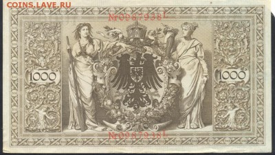 Германия 1000 марок 1910 г.  18.11.17 г. 22 -00 МСК. - 1000  м. 1910 1