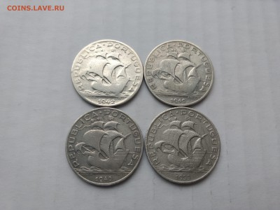 Португалия 5 эскудо 1933-1946 (4 шт.) до 22-00 20.11 - IMG_20171118_100654589