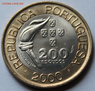 Португалия 200 эскудо 2000. Олимпиада Сидней - 2000. БИМ. - 4