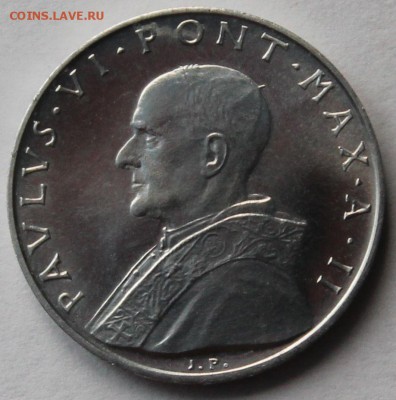 Ватикан 10 лир 1964 UNC. ТИРАЖ - 60 000. - 7