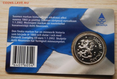 1 марка 2001 г. Финляндия.UNC,23.11.17 (22.00) - DSC_3141.JPG