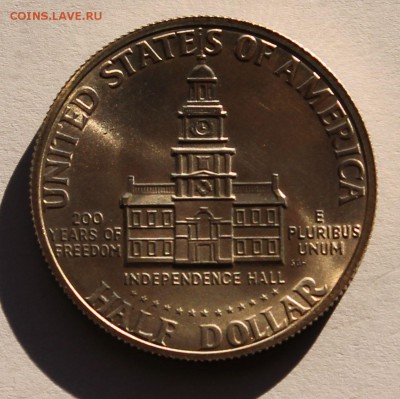 США 50 центов 1976 S 200 лет Независимости. СЕРЕБРО - 1