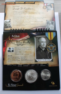 США набор 50 центов,1 доллар (Ag,900) 2013 Генералы США - 17