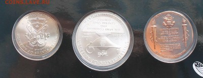 США набор 50 центов,1 доллар (Ag,900) 2013 Генералы США - 13