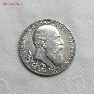 Германия 2 марки 1902 Баден до 25.11 22:00мск - 3