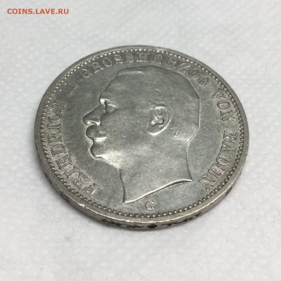 Германия 3 марки 1915 Баден(редк.) до 25.11 22:00 - 9