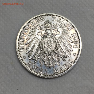Германия 2 марки 1904 Мекленбург-Шверин. до 25.11 22:00 - 4