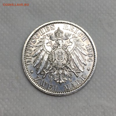 Германия 2 марки 1904 Мекленбург-Шверин. до 25.11 22:00 - 3