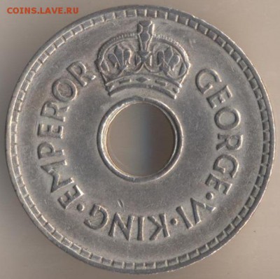 Фиджи 1 пенни 1934,1952,1954 г.г. - 4