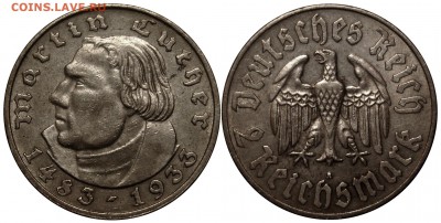 Германия. 3 рейх. 2 марки 1933г. Лютер, до 23.11.17 22-00 - DSC_3470.JPG