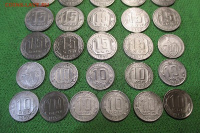 46 ранних никелевых монет с 1931-1957 год - 2