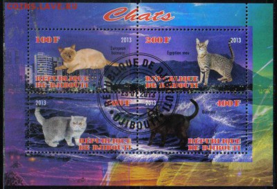 Джибути 2013г мл Кошки №1 до 22.11 22.00мск - Джибути 2013г мл Кошки №1