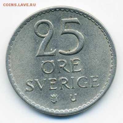 Швеция 25 эре 1964 - Швеция_25эре64_Р