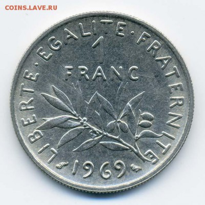 Франция 1 франк 1969 - Франция_1FR-1969_Р