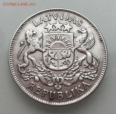 Латвия 2 лата 1926 - Латвия_2лата-1926-А