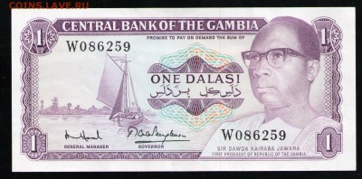 ГАМБИЯ 1 ДАЛАСИ 1972-1986 UNC - 13 001