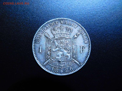 Бельгия 1 франк, 1886г., до 26.11.2017г. - DSCN2614_thumb