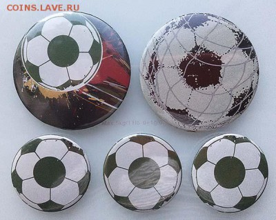 Подборка футбольных значков 5 шт. - подборка_значки-футбол_5шт_лицо