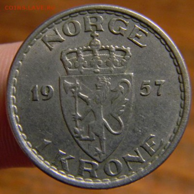 1 крона норвегия 1957 - DSCN2042.JPG
