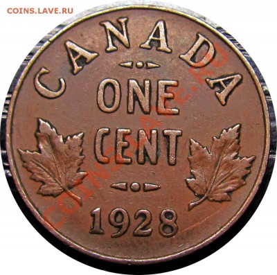N99 1¢ Канада 1928 F-VF до 24.03 в 22°° - N99 Canada 1 cent 1928 F-VF-1