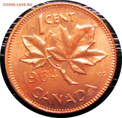 R04 1¢ Канада 1964 UNC до 24.03 в 22°° - R04 1 c Canada 1964 UNC_1