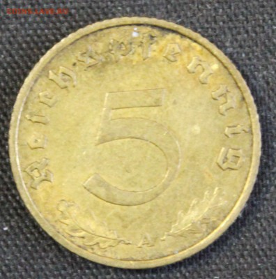 С 1 РУБ. III-й РЕЙХ 5 пфеннигов 1939г."А" до 30.11 в 22-00 - IMG_9684