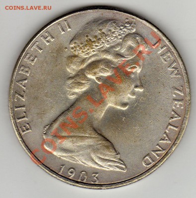 Н.Зеландия $1 1983 Юбилей ден.системе - 2 брака?? - img581