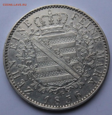 Германия, Саксония, 1 талер 1836, до 30.11 в 22.30 по Мск - антон4