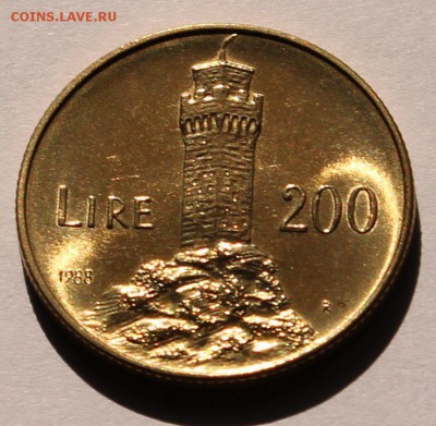 Сан Марино 200 лир 1988. ТИРАЖ - 38 000. - 3