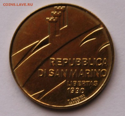 Сан Марино 200 лир 1990. ТИРАЖ - 36 000. - 10