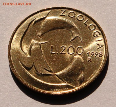Сан Марино 200 лир 1998. ТИРАЖ - 28 000 - 3