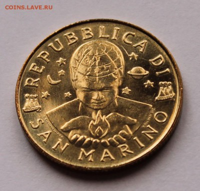 Сан Марино 200 лир 1999. ТИРАЖ - 30 000 - 12