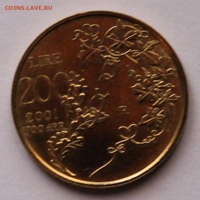 Сан Марино 200 лир 2001. ТИРАЖ - 30 000 - 4