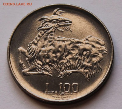 Сан Марино 100 лир 1974. ТИРАЖ - 276 696. - 4