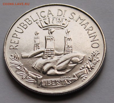 Сан Марино 100 лир 1982. ТИРАЖ - 178 000. - 8