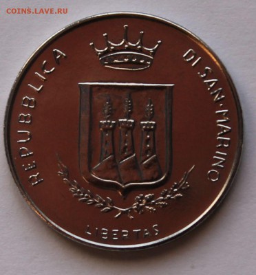 Сан Марино 100 лир 1983. ТИРАЖ - 172 000. - 11