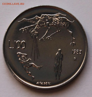 Сан Марино 100 лир 1983. ТИРАЖ - 172 000. - 5