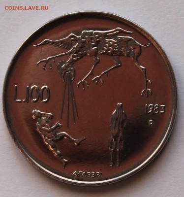 Сан Марино 100 лир 1983. ТИРАЖ - 172 000. - 4