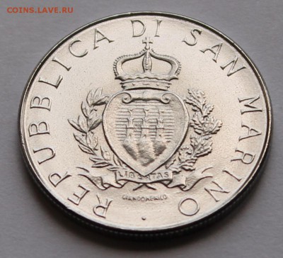Сан Марино 100 лир 1987. ТИРАЖ - 143 000. - 8